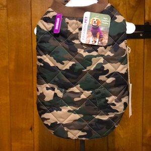 NWT Fashion Pet Camo Reversible Pet Jacket Medium